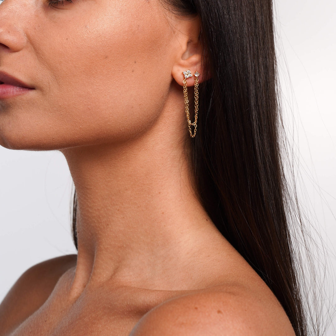 グレース チェーン ピアス